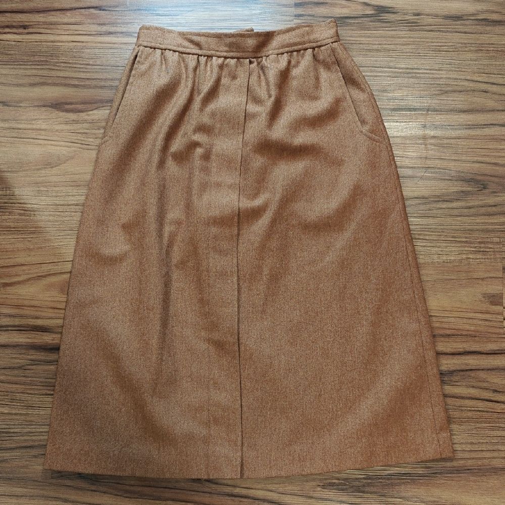 Vintage Tan A-Line Skirt